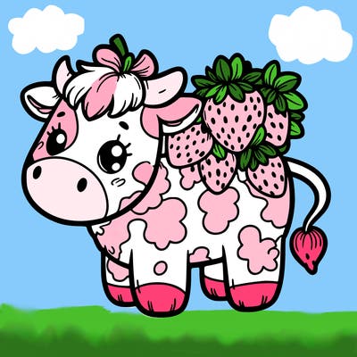 strawberry cow
