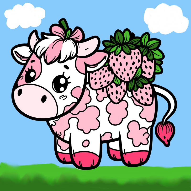 strawberry cow