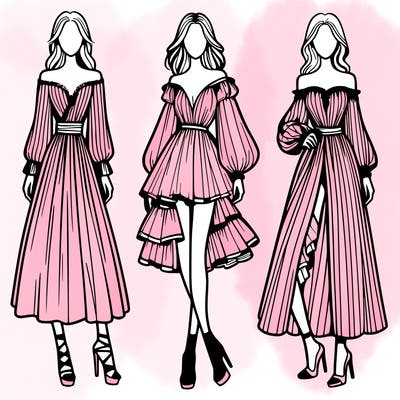 fashion models dresses