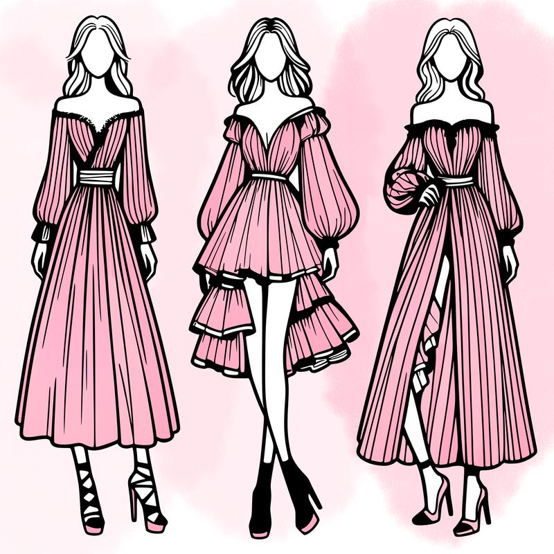 fashion models dresses