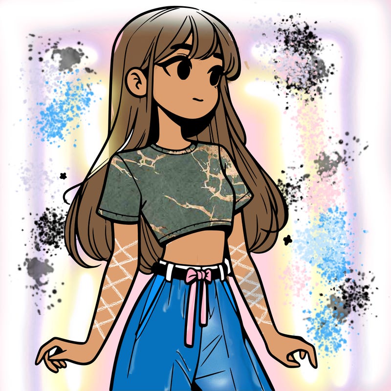 girl in a cute crop top