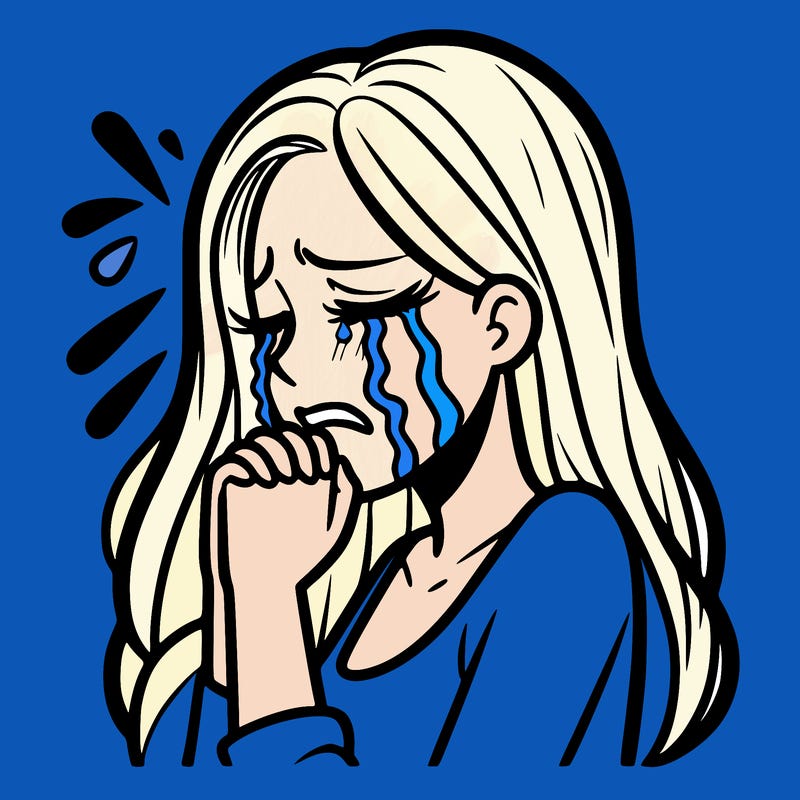 woman crying