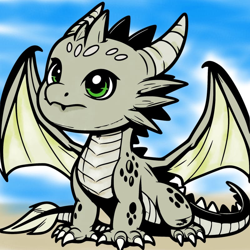 fierce baby night dragon