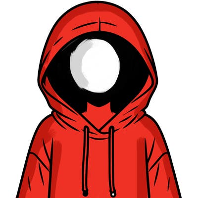 faceless girl in hoodie