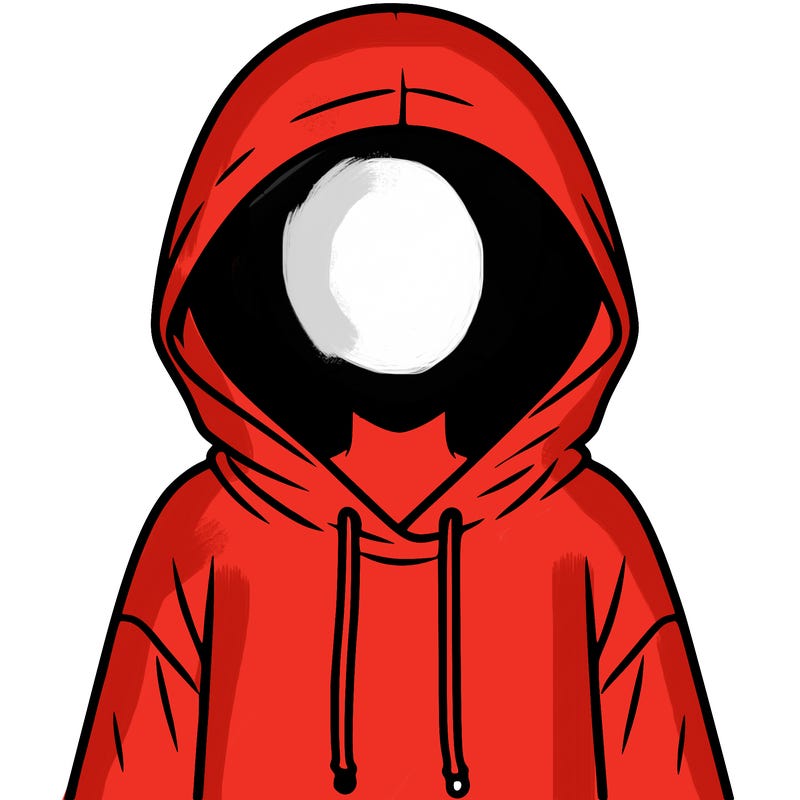 faceless girl in hoodie