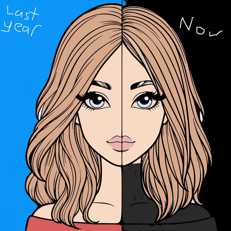 realistic girl in half