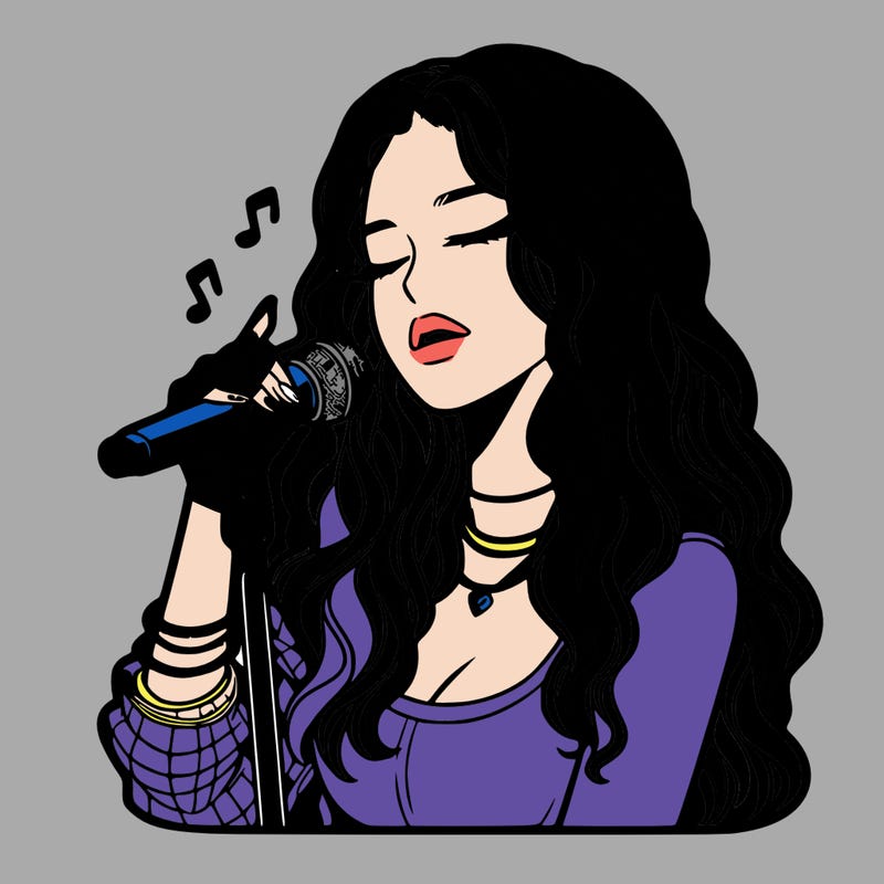 realistic female singer