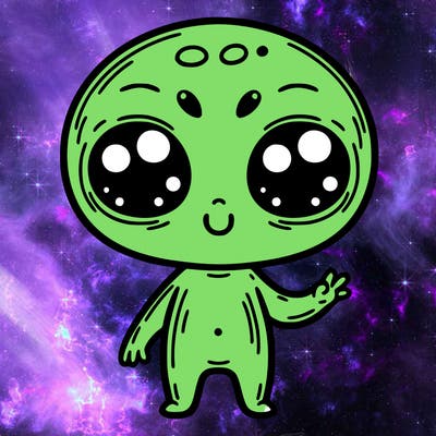 alien cute