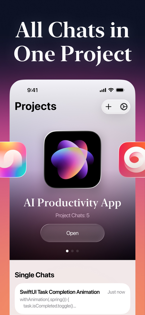 Lovable AI App Builder Pro - Lovable AI App Builder Pro interface showing organized app development projects and chat history