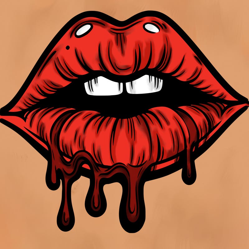 lips that look realistic and drip