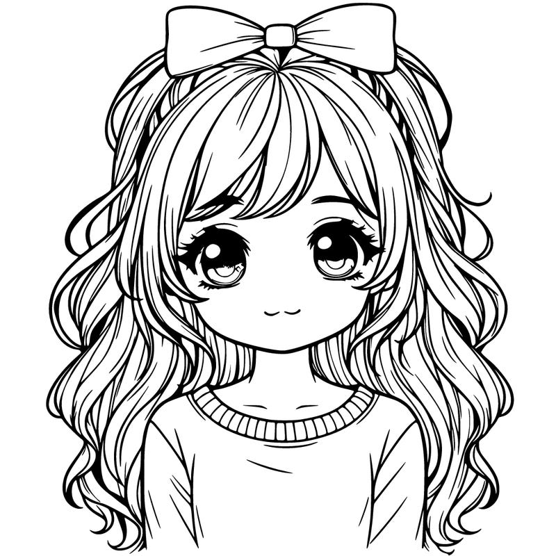 a cute girl realistic