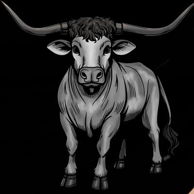 longhorn bull cattle