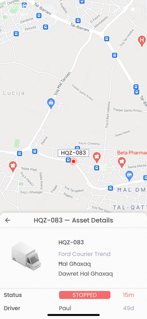 Cybertrak - Cybertrak-App mit Live-Fahrzeugverfolgung mit Status- und Standortdetails
