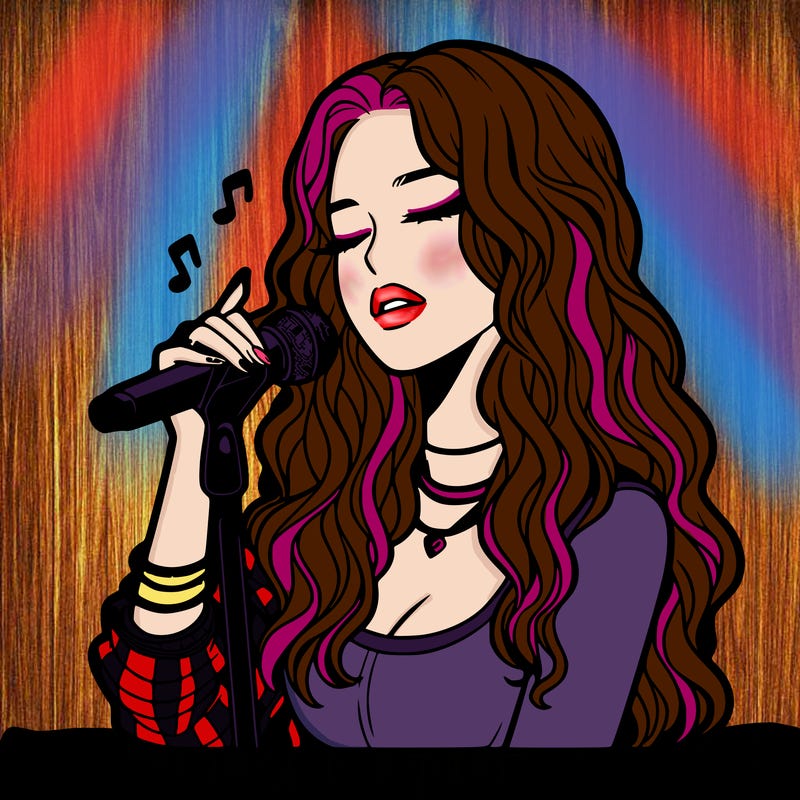 realistic female singer