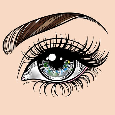 a beautiful eye