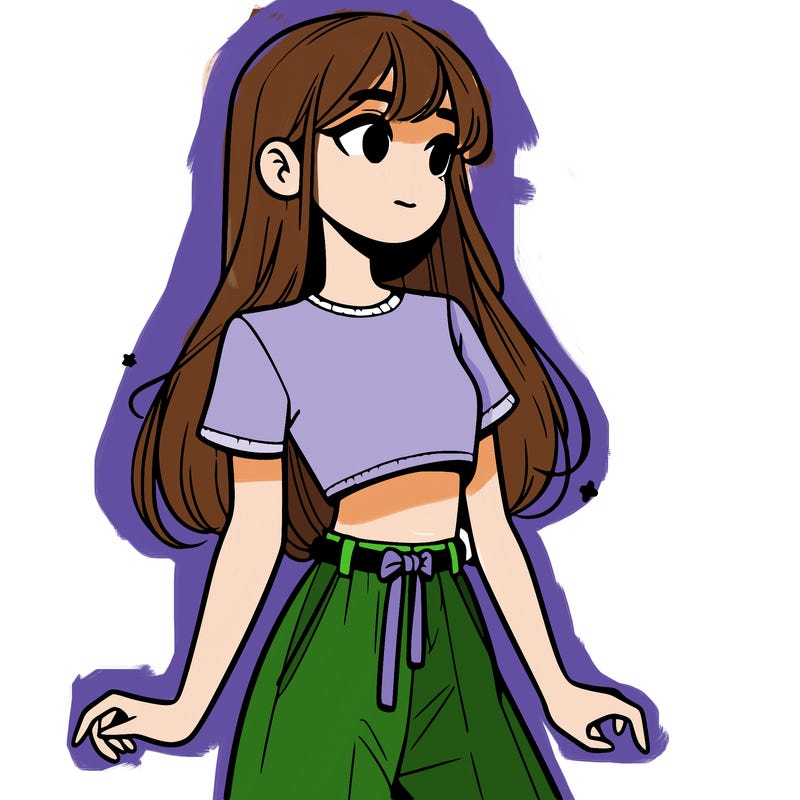 girl in a cute crop top