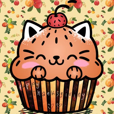 cat cupcake