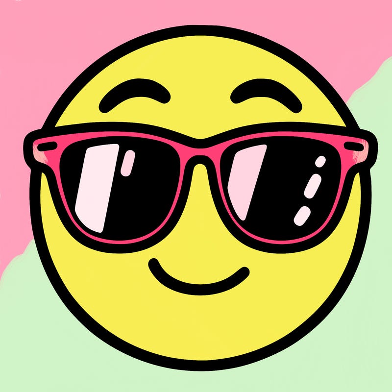 emoji with sunglasses