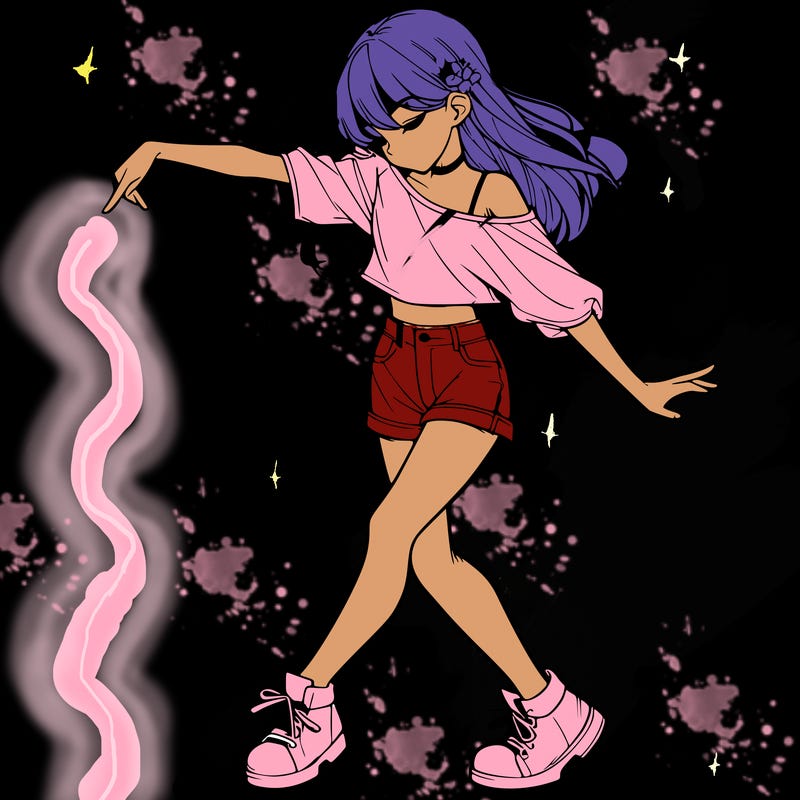 realistic girl danceing