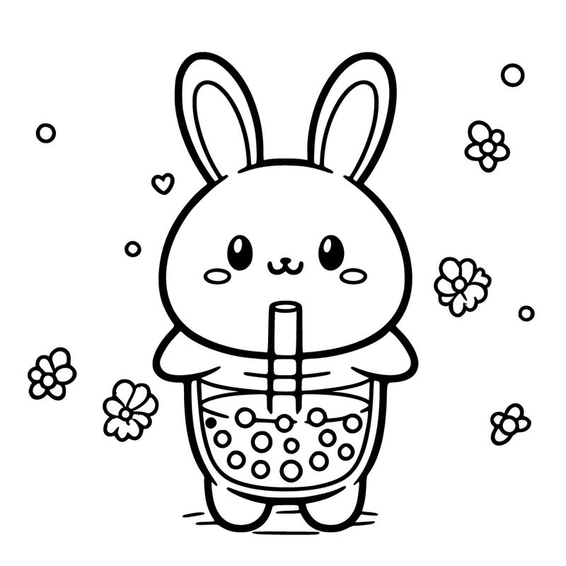 boba tea bunny