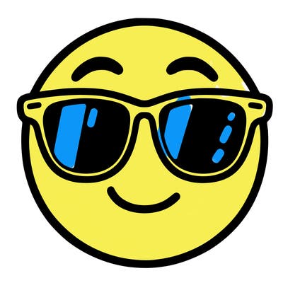 emoji with sunglasses