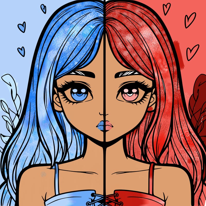 realistic girl split