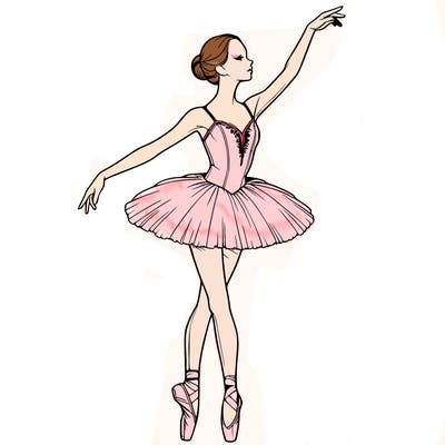 realistic ballerina
