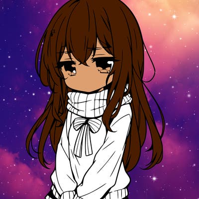 a depressed girl anime