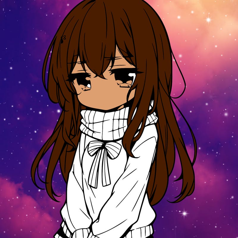 a depressed girl anime