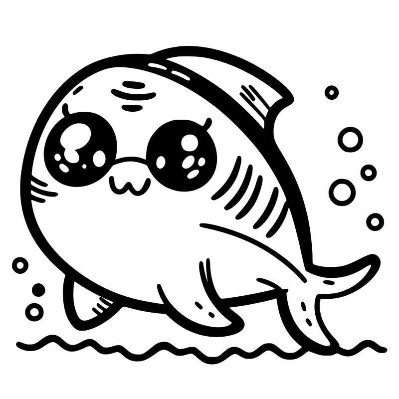 a cute shark