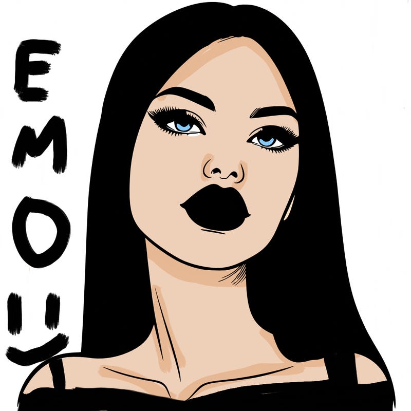 realistic woman with full lips