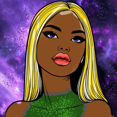 realistic woman with full lips