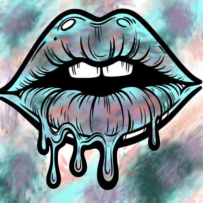 lips that look realistic and drip