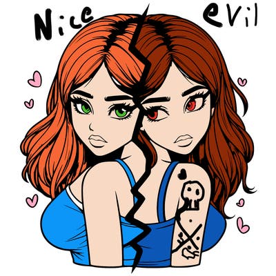 realistic girl split