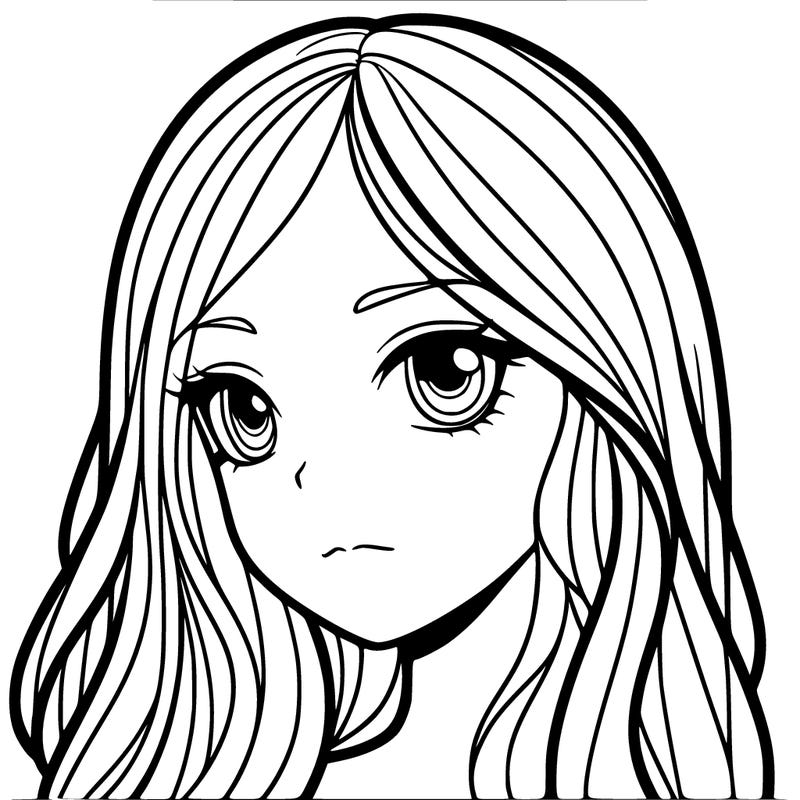 girl's face with lots of detail
