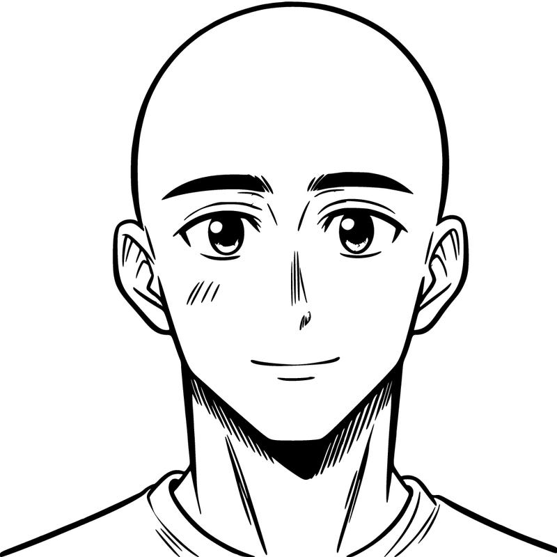 a bald manga dad