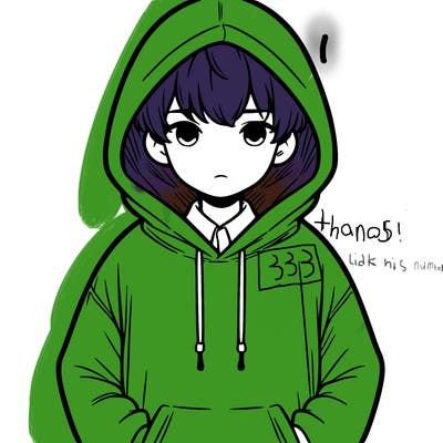 boy waring an oversized hoodie