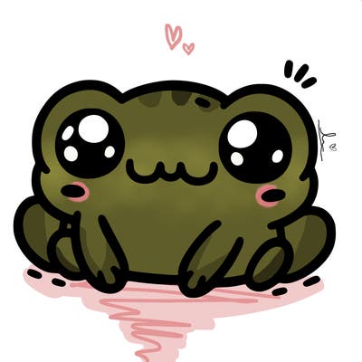 kawaii frog