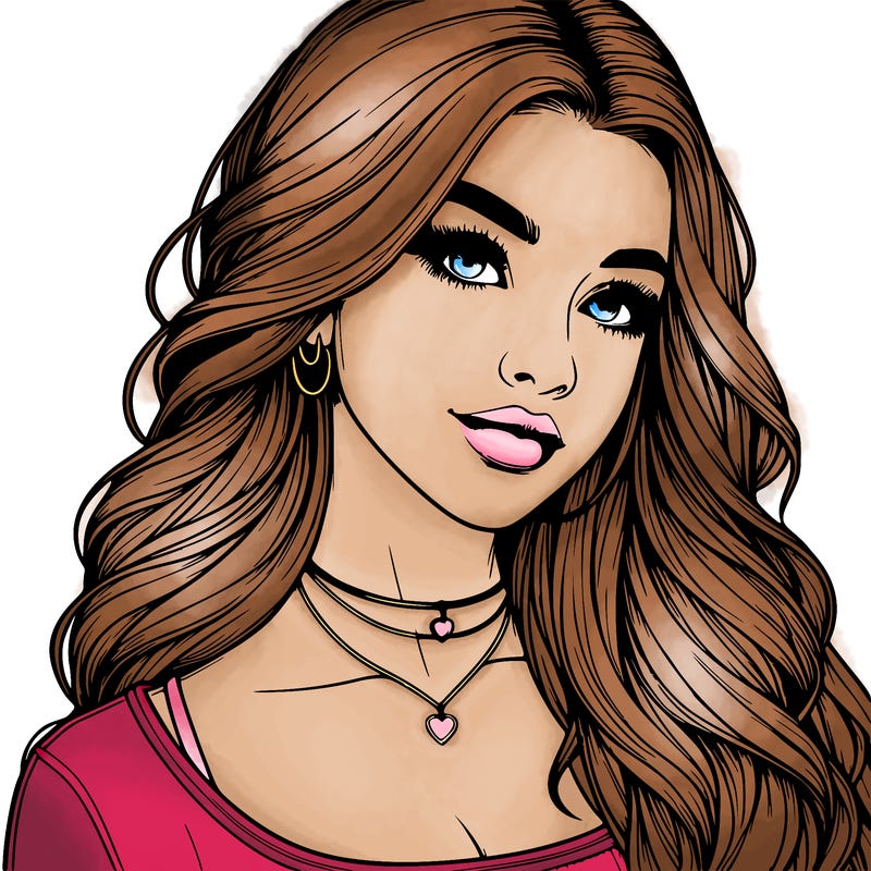 detailed realistic girl