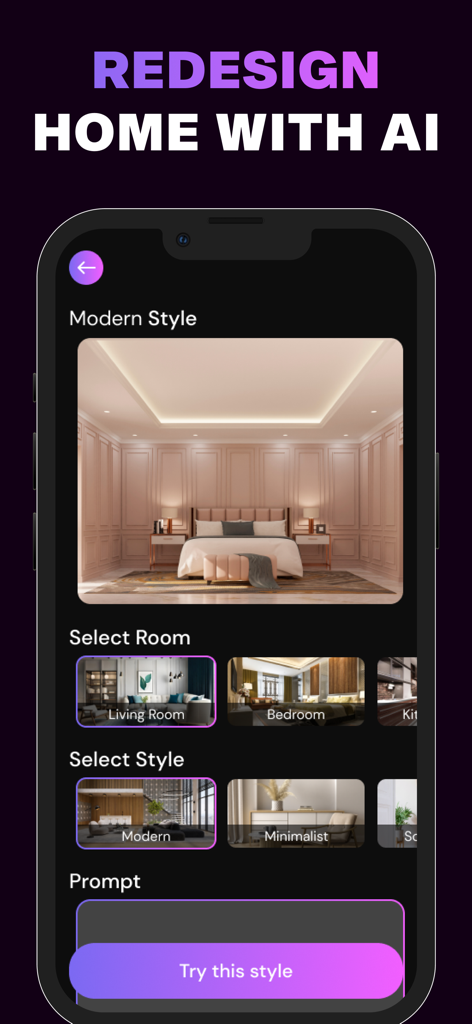 Interio Flux - AI Home Design - Graphics & Design App | MWM