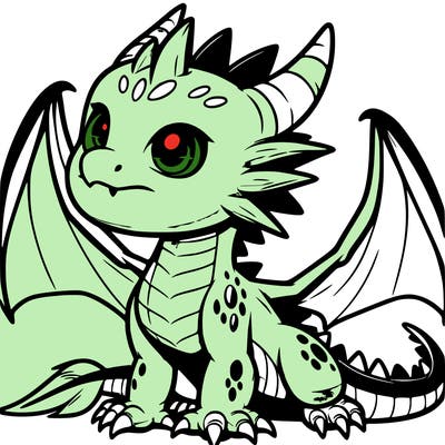 fierce baby night dragon