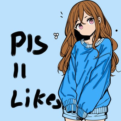 manga teen girl  in a sweater and baggy pants