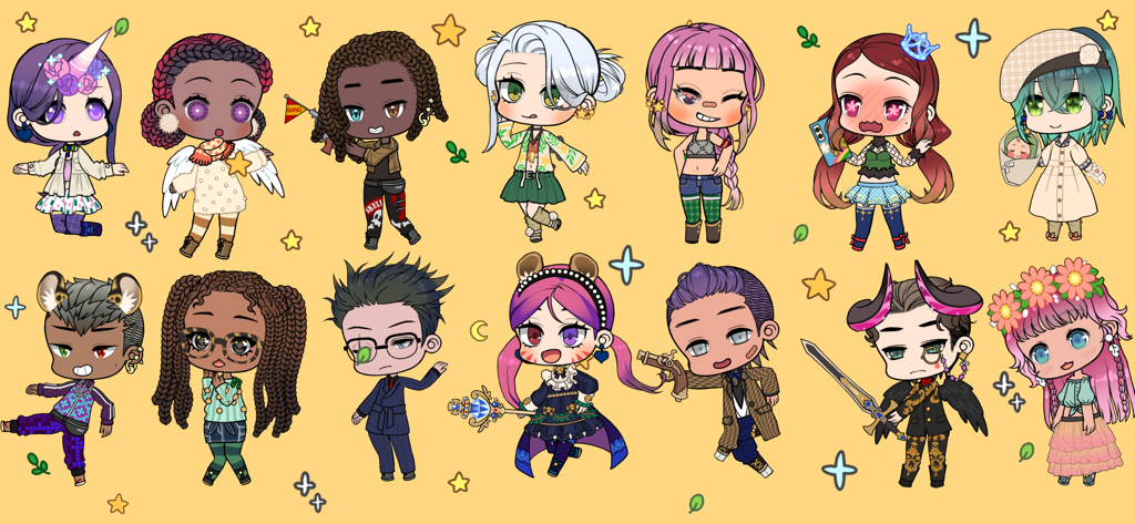 Character Life: Anime Dress up - Vielfältige Sammlung von benutzerdefinierten Chibi-Charakteren aus dem Character Life Anime-Anziehspiel