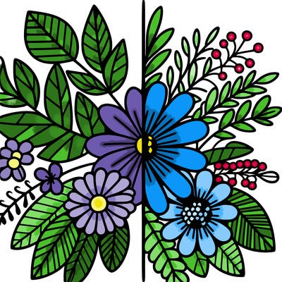 flowers split