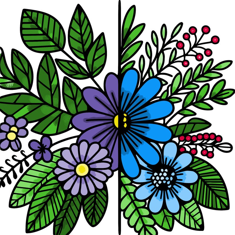 flowers split
