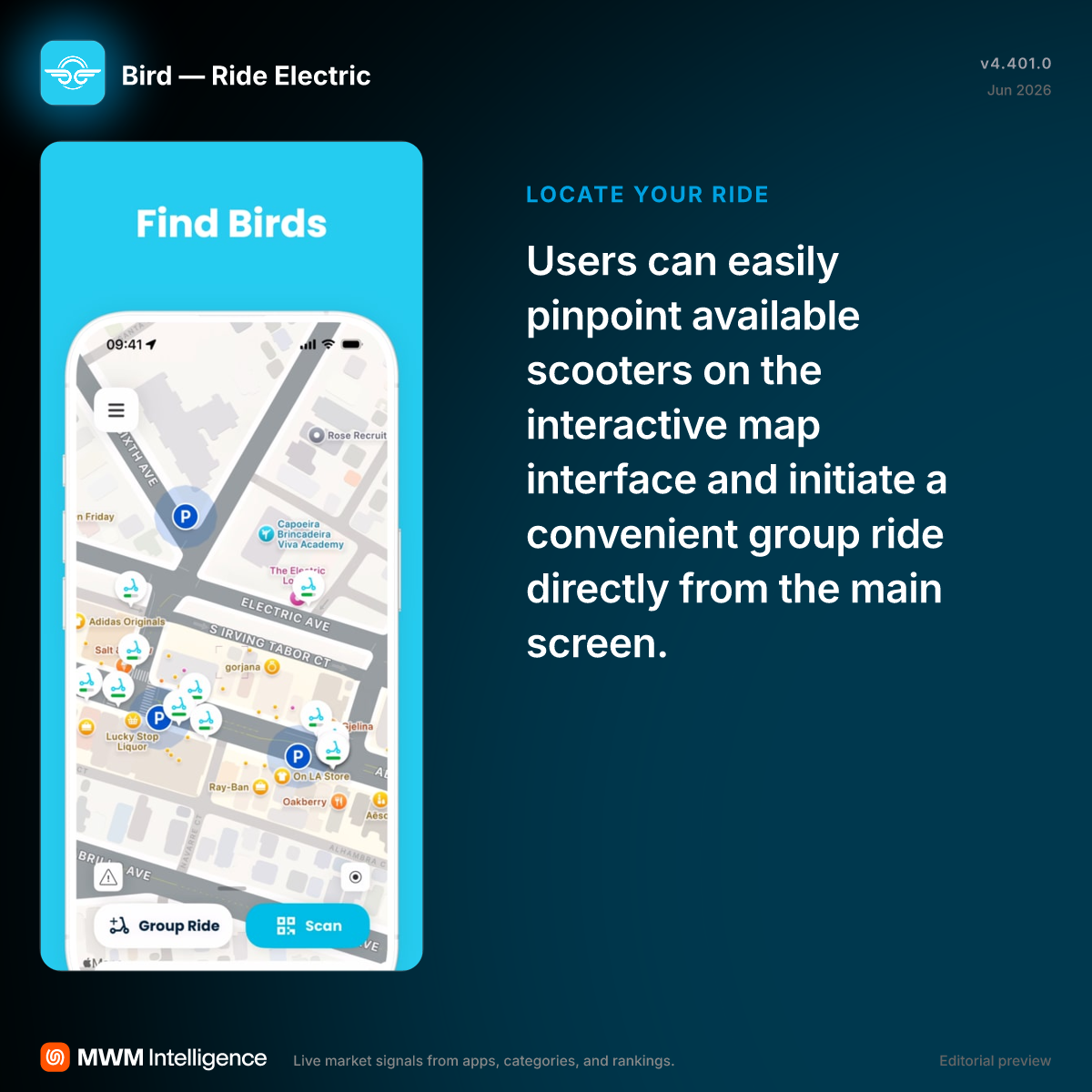 Bird — Ride Electric - Travel App | MWM