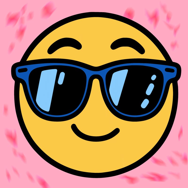 emoji with sunglasses