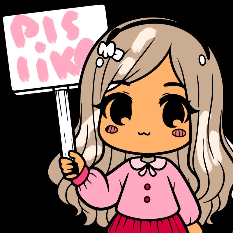 a girl holding a sign