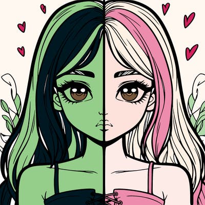 realistic girl split