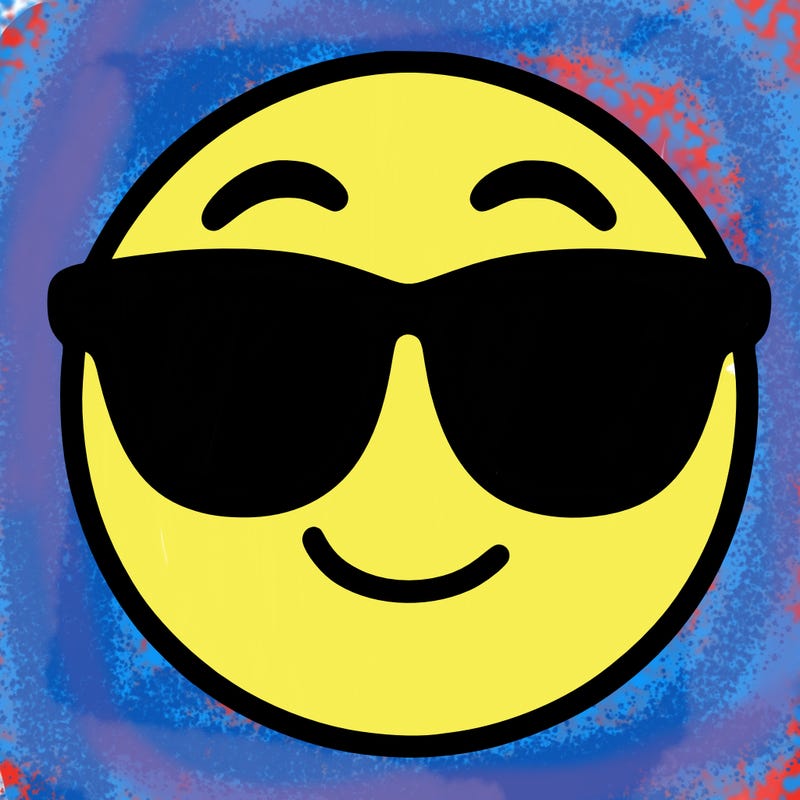 emoji with sunglasses